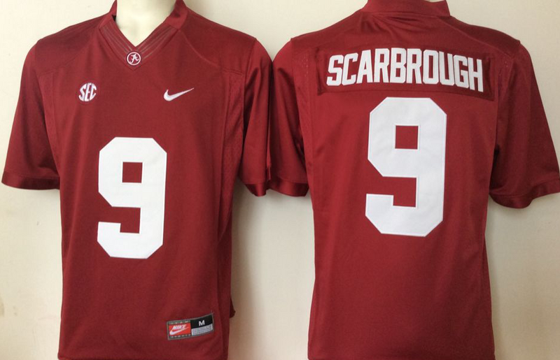 Men's Alabama Crimson Tide Bo Scarbrough #9 Crimson Jersey